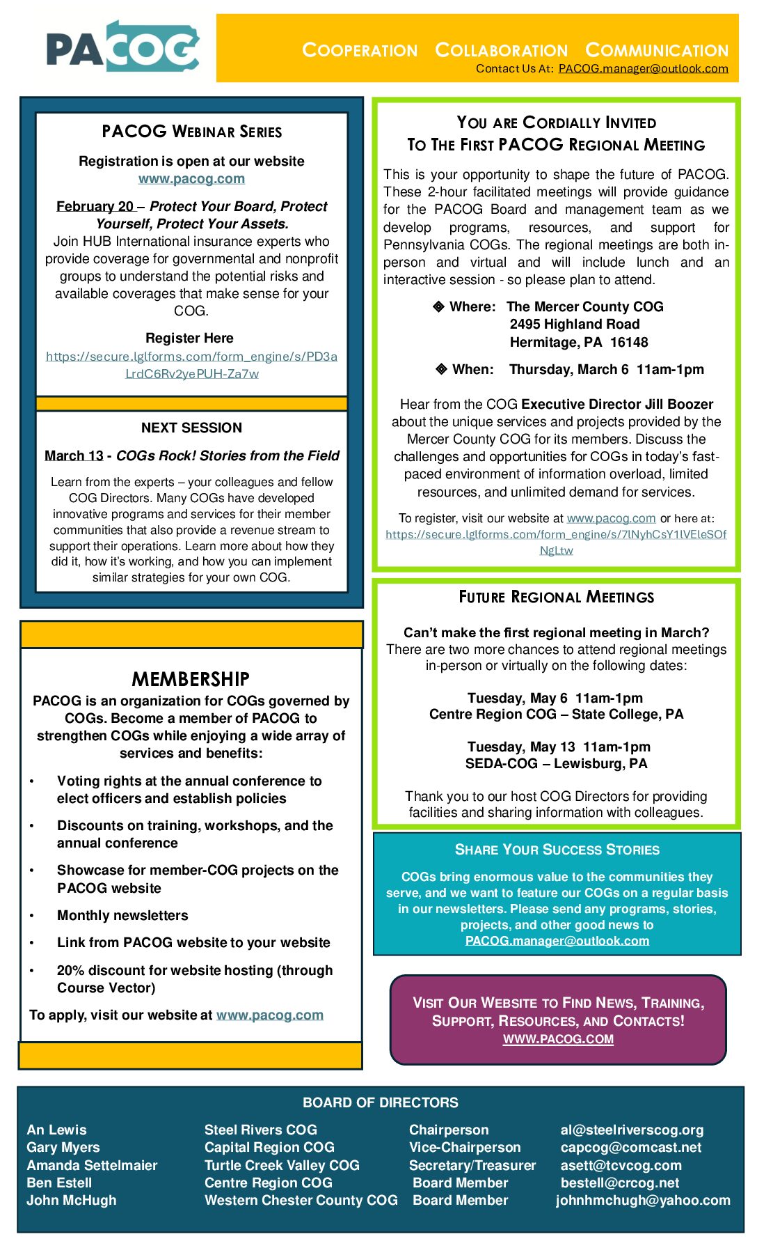 Thumbnail of the first page of 'Newsletter – February 2025'