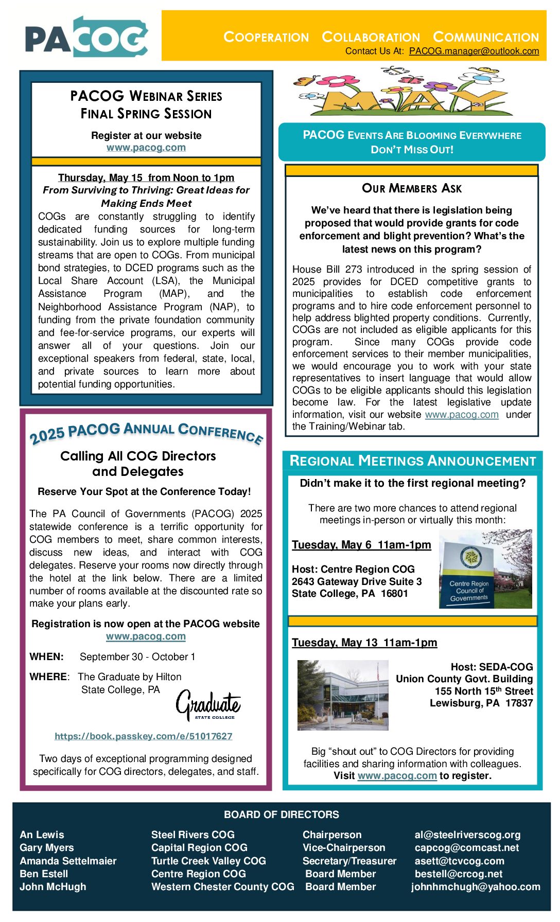 Thumbnail of the first page of 'Newsletter – May 2025'