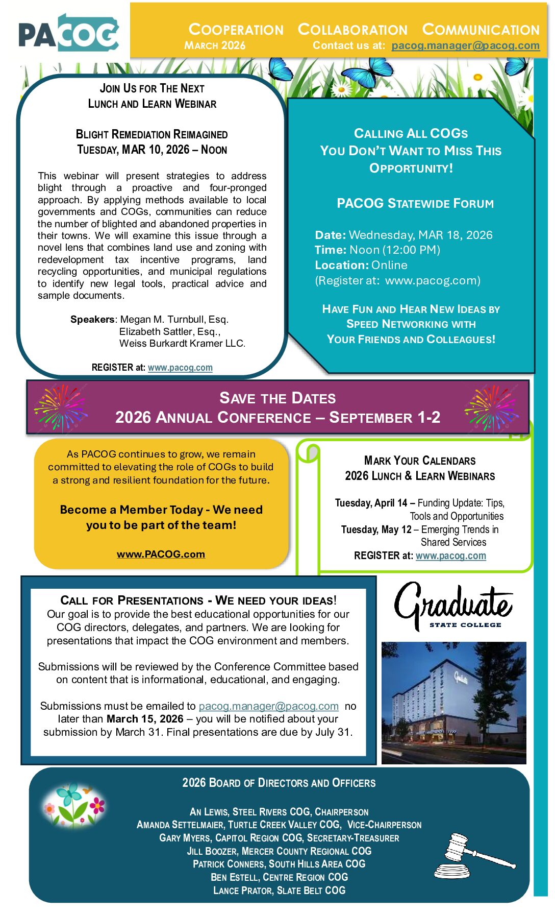 Thumbnail of the first page of 'Newsletter – March 2026'