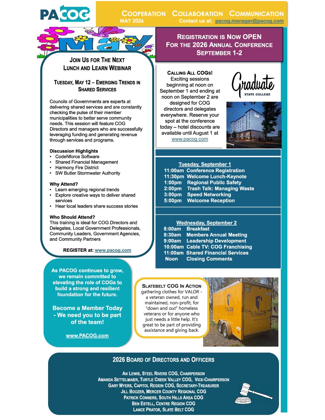 Thumbnail of the first page of 'Newsletter – May 2026'