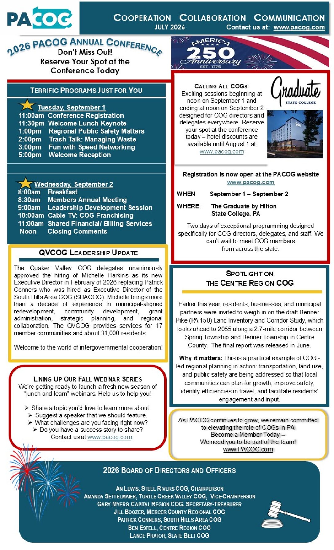 Thumbnail of the first page of 'Newsletter – July 2026'