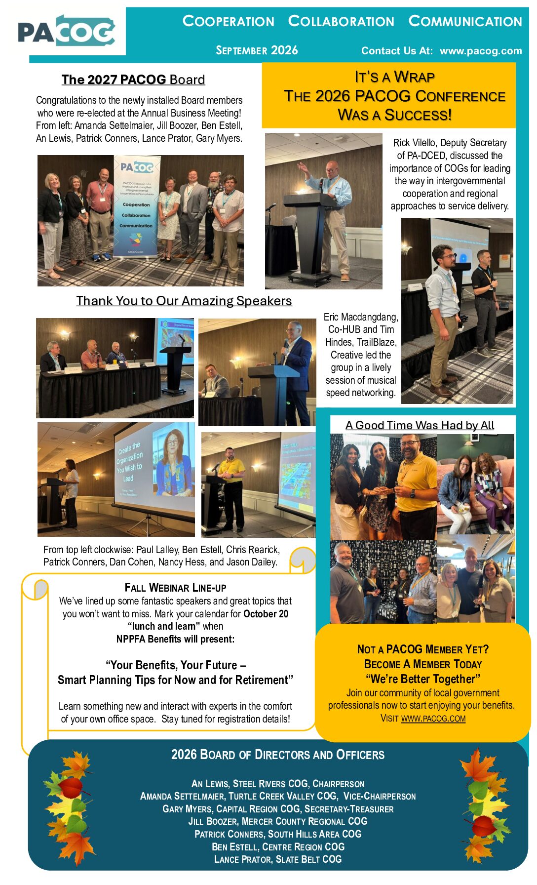 Thumbnail of the first page of 'Newsletter – September 2026'